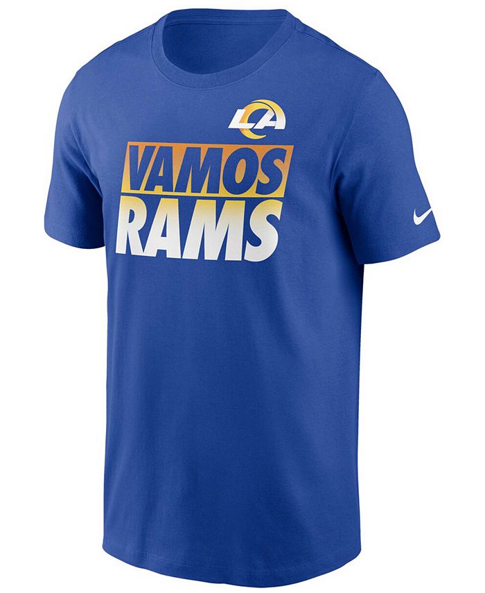 Nike Men's Los Angeles Rams Hometown Collection Vamos T-Shirt - Macy's