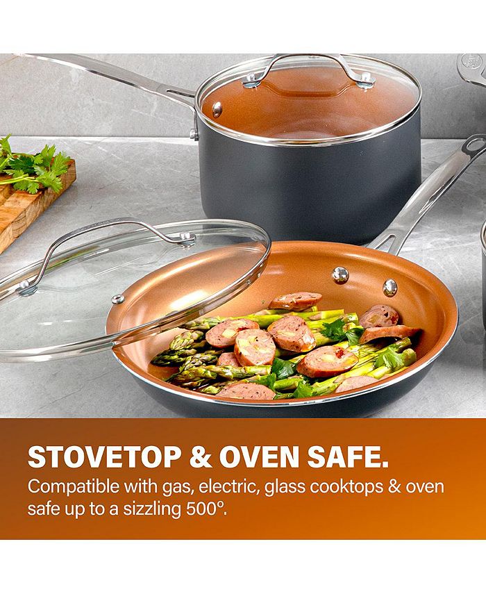 Gotham Steel TiCeramic Nonstick 12Pc. Cookware Set Macy's
