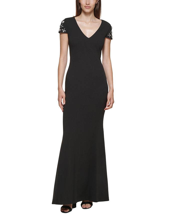 Calvin klein beaded on sale dress