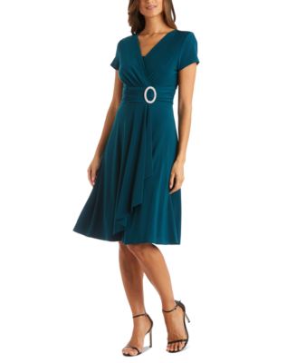 white christmas dresses Women's Hardware Faux-Wrap Dress – Online Warehouse Sale