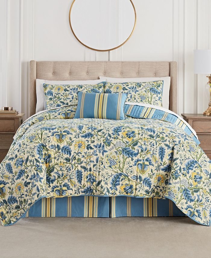 Waverly Imperial Dress 4 Piece Quilt Set, King Macy's