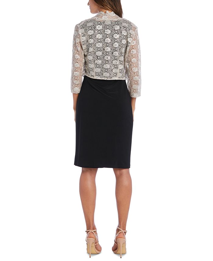 R&m richards scalloped clearance sequin lace bolero