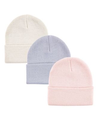 Hudson Baby Toddler Unisex Knitted Fold-Over Beanies - Pink 24$