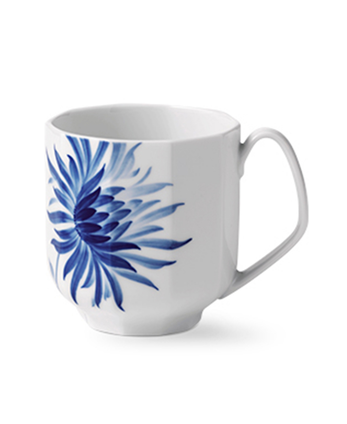 Blomst Mug Dahlia, 11 oz - Blue and White