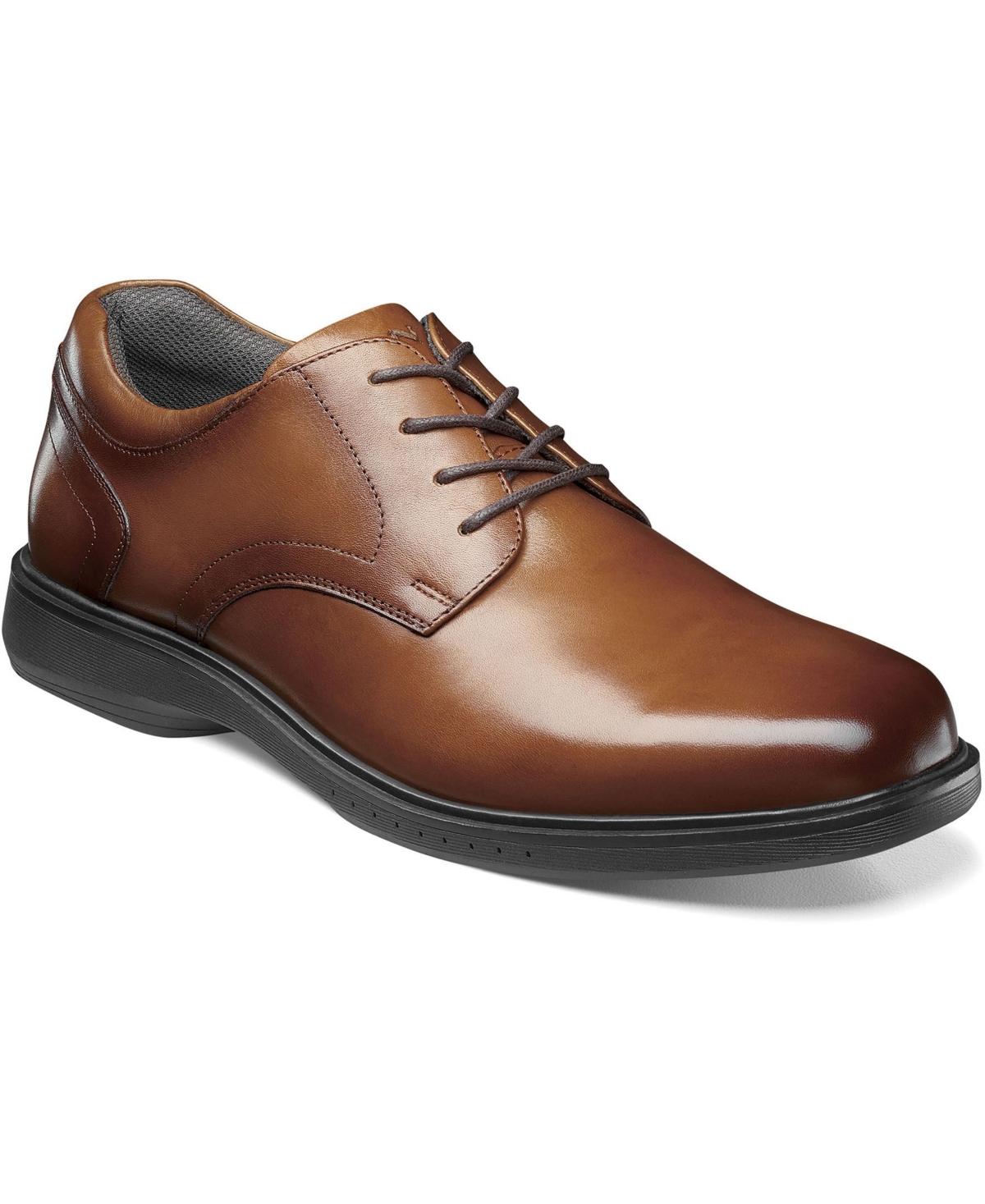 Men's Kore Pro Plain Toe Oxford with Slip Resistant Comfort Technology - Cognac