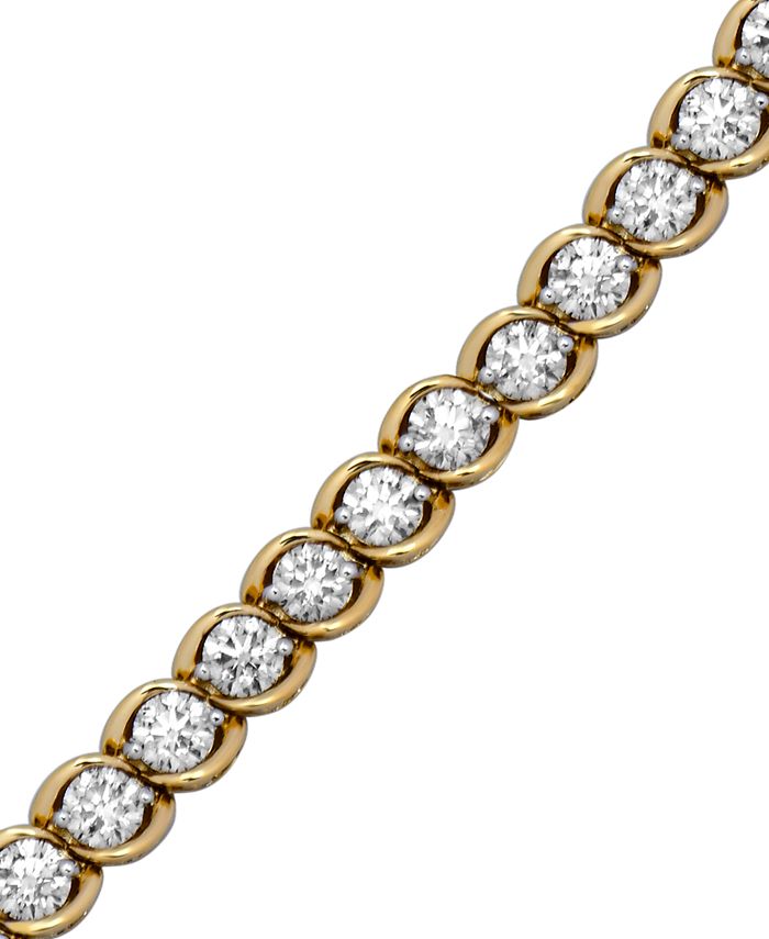 Macy's Diamond Tennis Bracelet (8 ct. t.w.) in 10k Gold Macy's