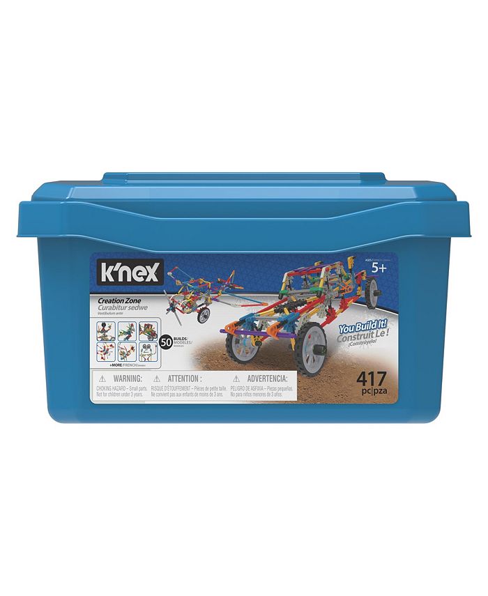 KNEX Creation Zone 50 Model Building Set 417pcs/50 Models Macy's