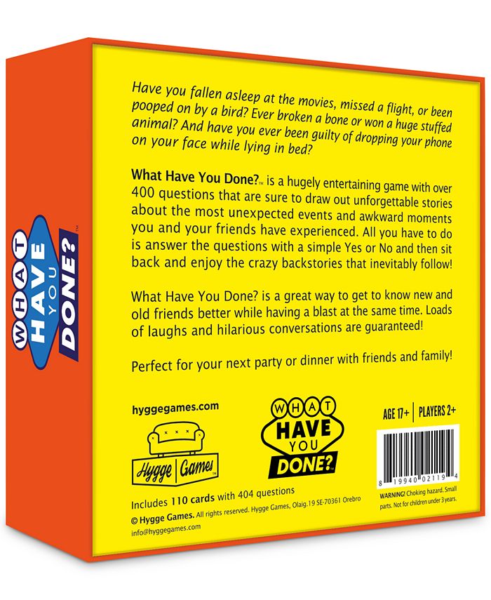 Hygge Games What Have You Done Party Game & Reviews Unique Gifts by