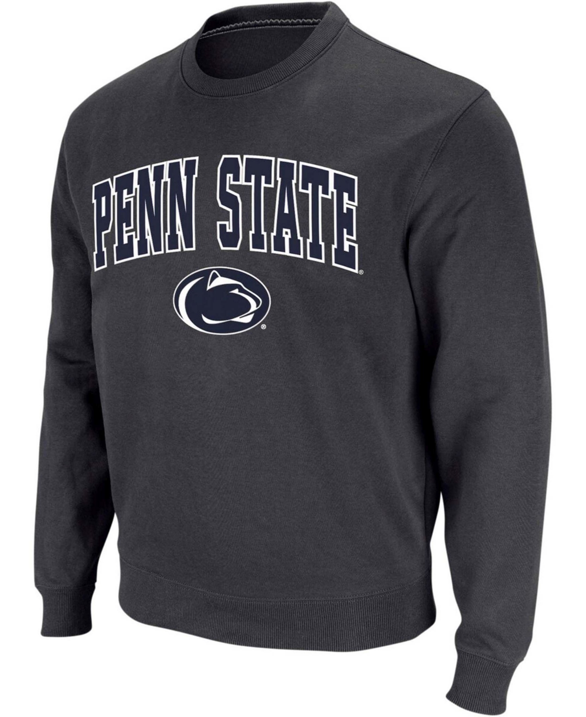 Colosseum Men's Charcoal Penn State Nittany Lions Arch Logo Crew Neck Sweatshirt