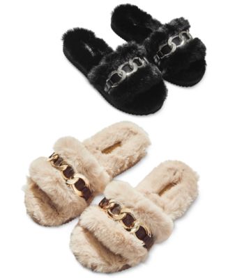 Michael Kors Women's Scarlett Chain Cozy Slippers & Reviews - Slippers -  Shoes - Macy's
