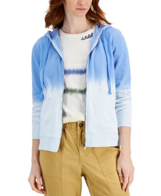Style & Co - Dip-Dye Zip-Front Hoodie