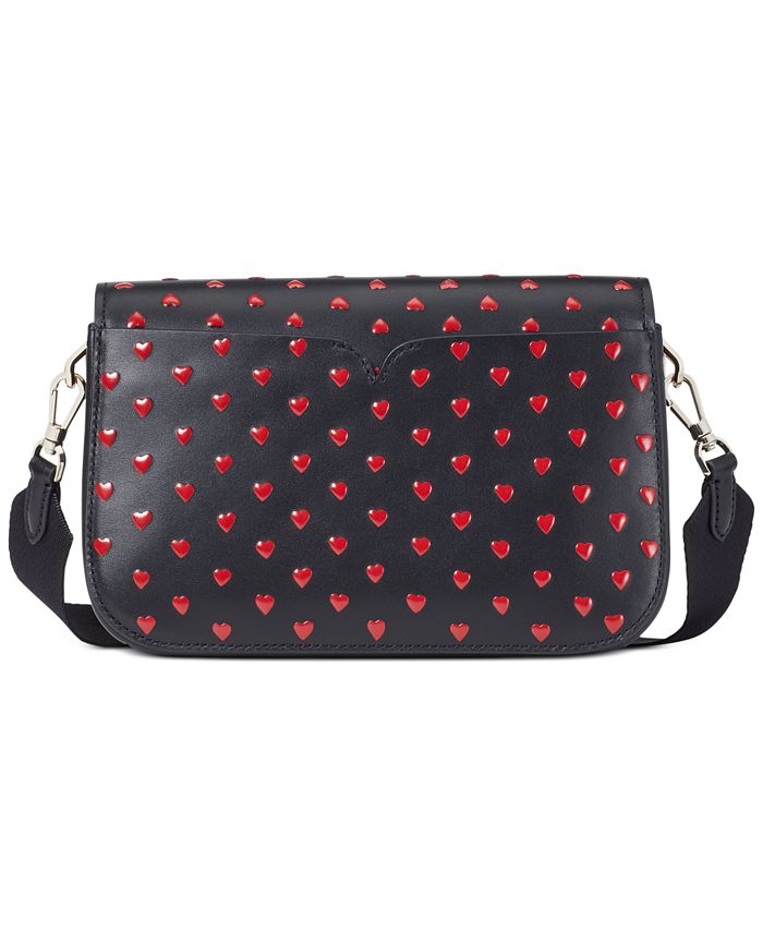 kate spade new york Buddie Heart Applique Leather Shoulder Bag Macy's