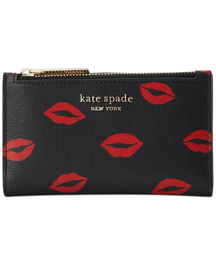 kate spade new york Spencer Kisses Slim Bifold Wallet Macy's