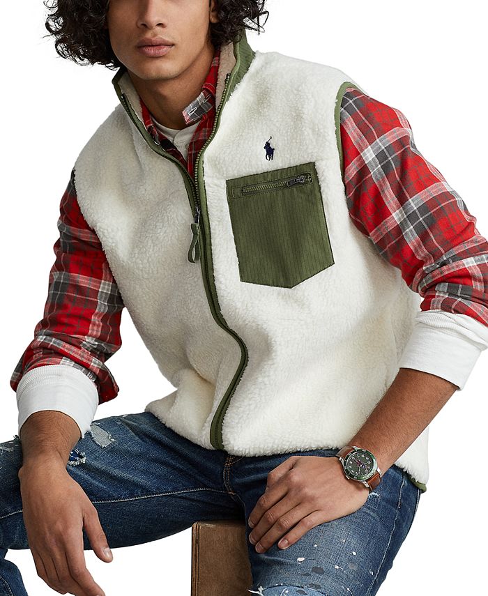 Polo Ralph Lauren Men's Hybrid Fleece Vest & Reviews - Sweaters - Men -  Macy's