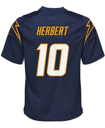 Justin Herbert Los Angeles Chargers Girls Youth Player Name & Number T-Shirt  - Pink