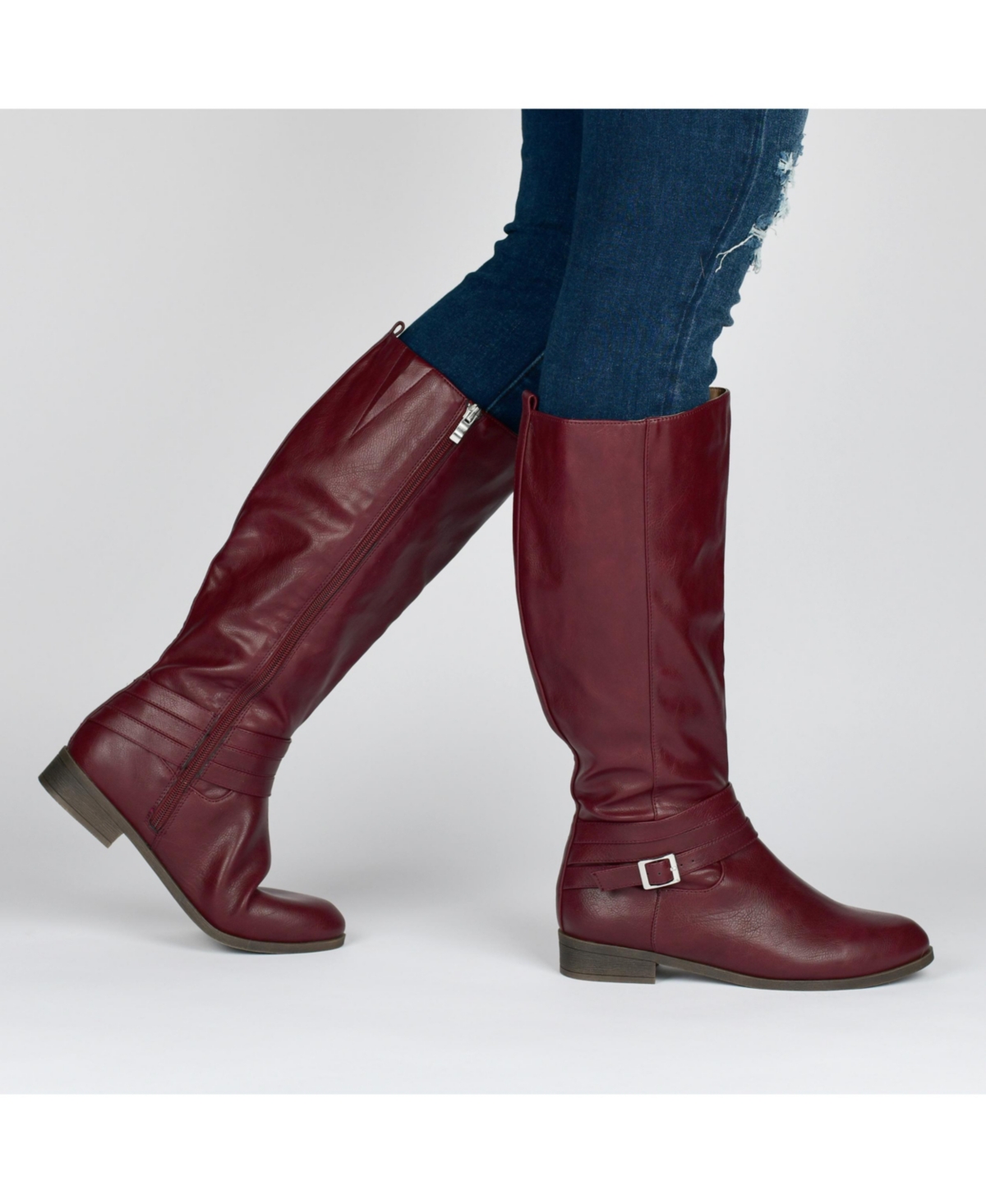 Journee Collection Collection Women's Tru Comfort Foam Extra Wide Calf Ivie Boot In Brown