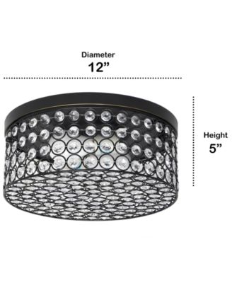 Glam 2 Light Round Flush Mount