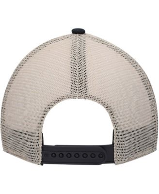 Men's Black, Natural Kansas City Chiefs Trawler Trucker Clean Up Snapback Hat