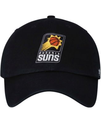 Men's Black Phoenix Suns Team Clean-Up Adjustable Hat
