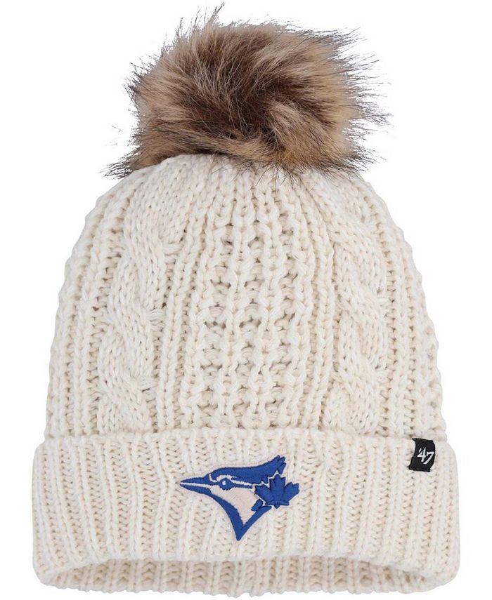 '47 Brand Women's Cream Toronto Blue Jays Meeko Cuffed Knit Hat with