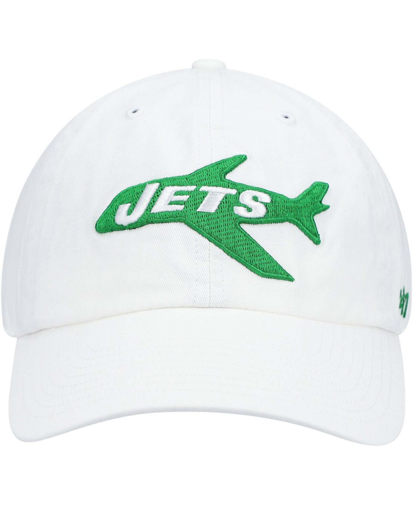 Мужская кепка '47 Brand White New York Jets Clean Up Legacy Adjustable Hat — фото 3