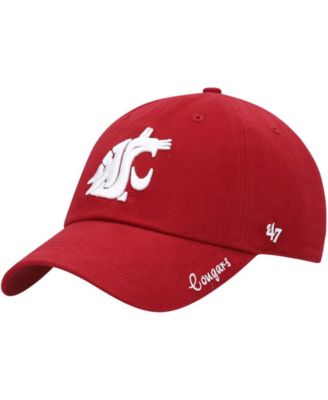 Women's Crimson Washington State Cougars Miata Clean Up Logo Adjustable Hat