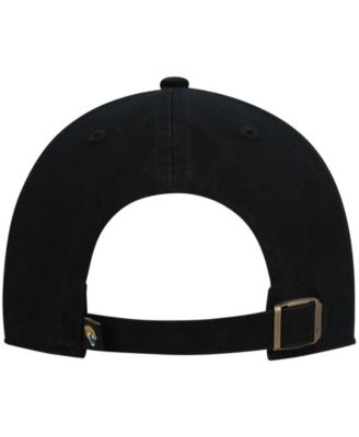 Men's Black Jacksonville Jaguars Clean Up Script Adjustable Hat