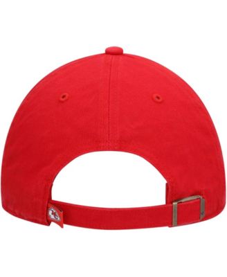 Men's Red Kansas City Chiefs Clean Up Script Adjustable Hat