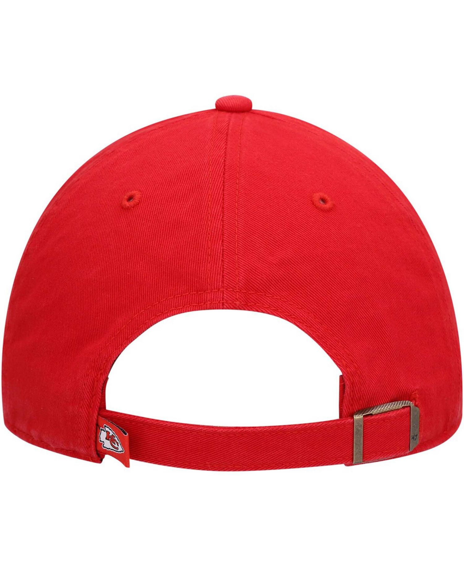 Men's Red Kansas City Chiefs Clean Up Script Adjustable Hat