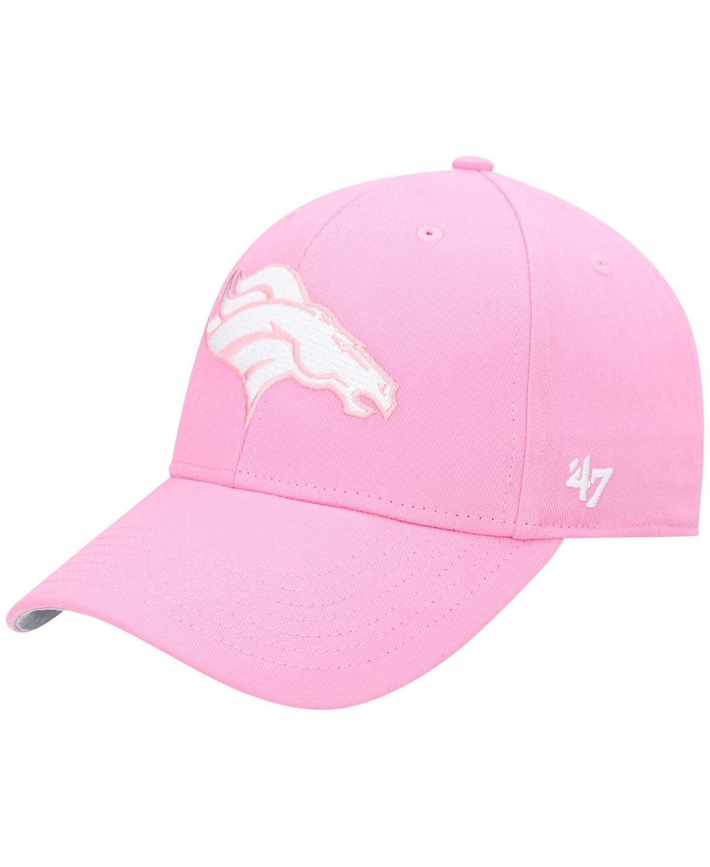 Кепка '47 Brand Pink Denver Broncos Rose MVP Adjustable Hat для девочек — фото 2