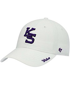 Women's White Kansas State Wildcats Miata Clean Up Adjustable Hat
