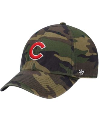 Men's Camo Chicago Cubs Logo Clean Up Adjustable Hat