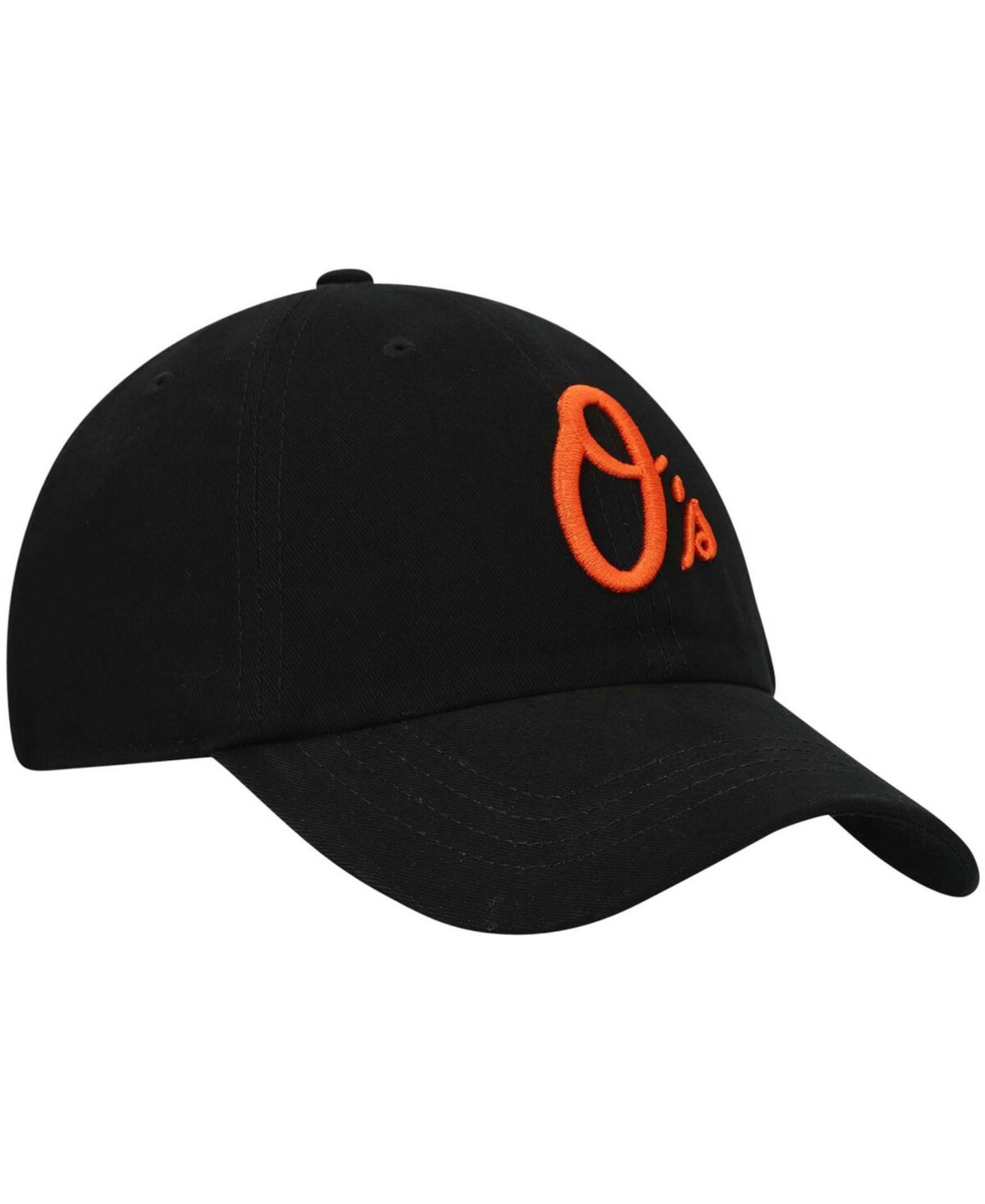 Женская кепка '47 Brand Black Baltimore Orioles Team Miata Clean Up Adjustable Hat — фото 5