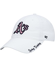 Women's White Oakland Athletics Spring Training Sugar Miata Cleanup Adjustable Hat