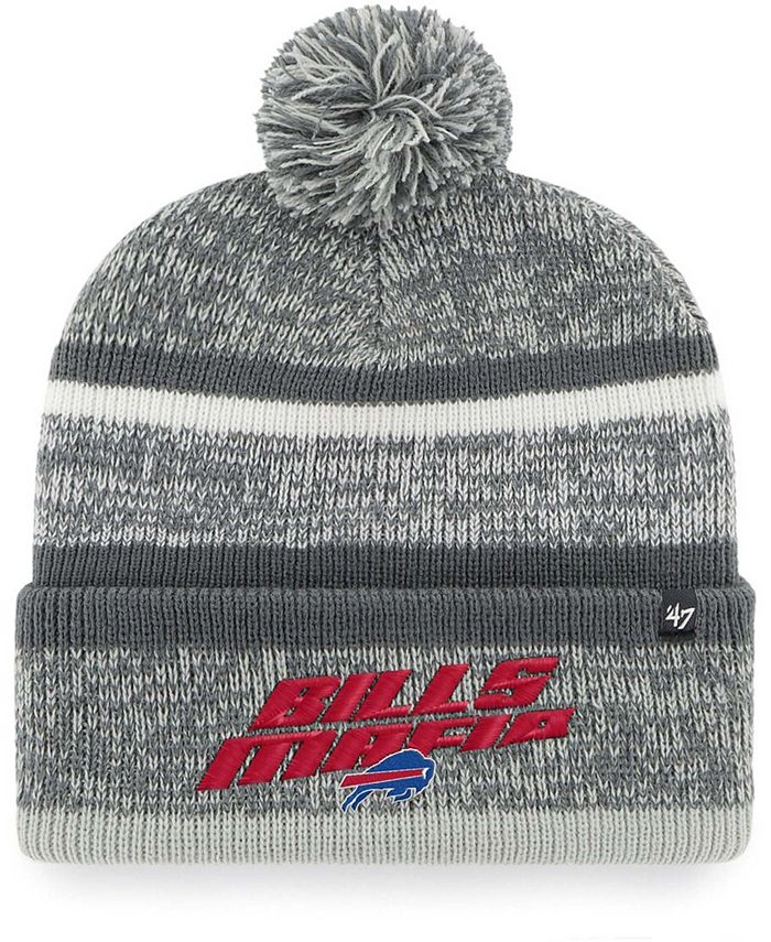 47 Brand Men's Charcoal Buffalo Bills Bills Mafia Northward Cuff Pom Knit  Hat - Macy's
