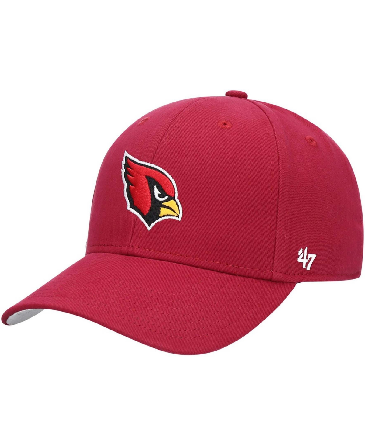 47 Brand Babies' Little Boys And Girls Cardinal Arizona Cardinals Basic Team Mvp Adjustable Hat