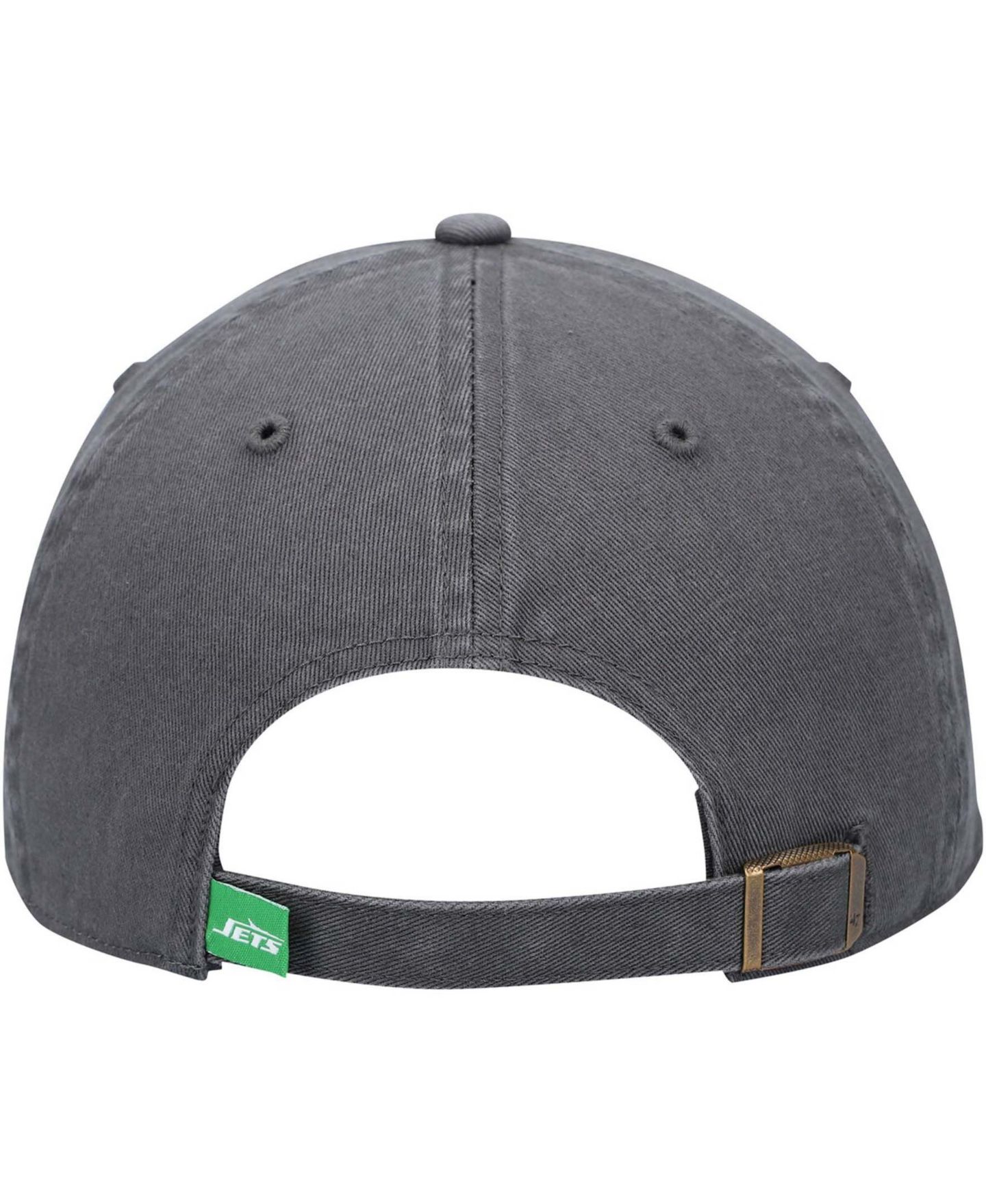 Мужская кепка '47 Brand Charcoal New York Jets Clean Up Legacy Adjustable Hat — фото 5