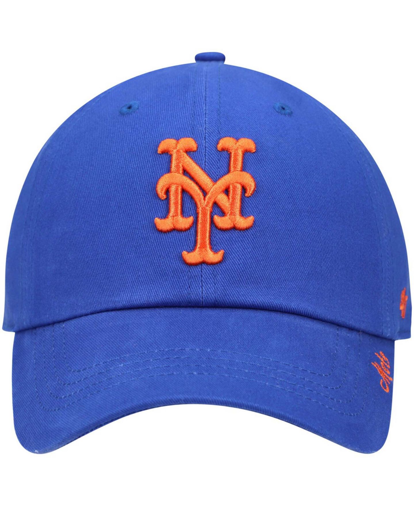 Женская кепка '47 Brand Royal New York Mets Team Miata Clean Up Adjustable Hat — фото 3