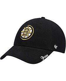 Women's Black Boston Bruins Team Miata Clean Up Adjustable Hat