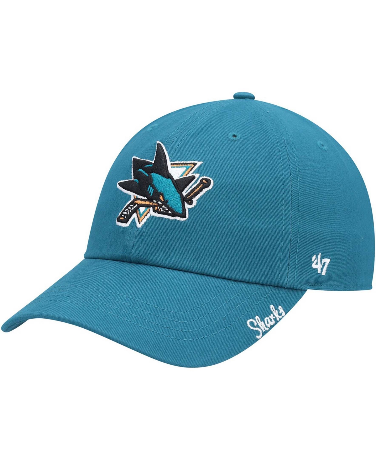 Women'sSan Jose Sharks Team Miata Clean Up Adjustable Hat - Teal