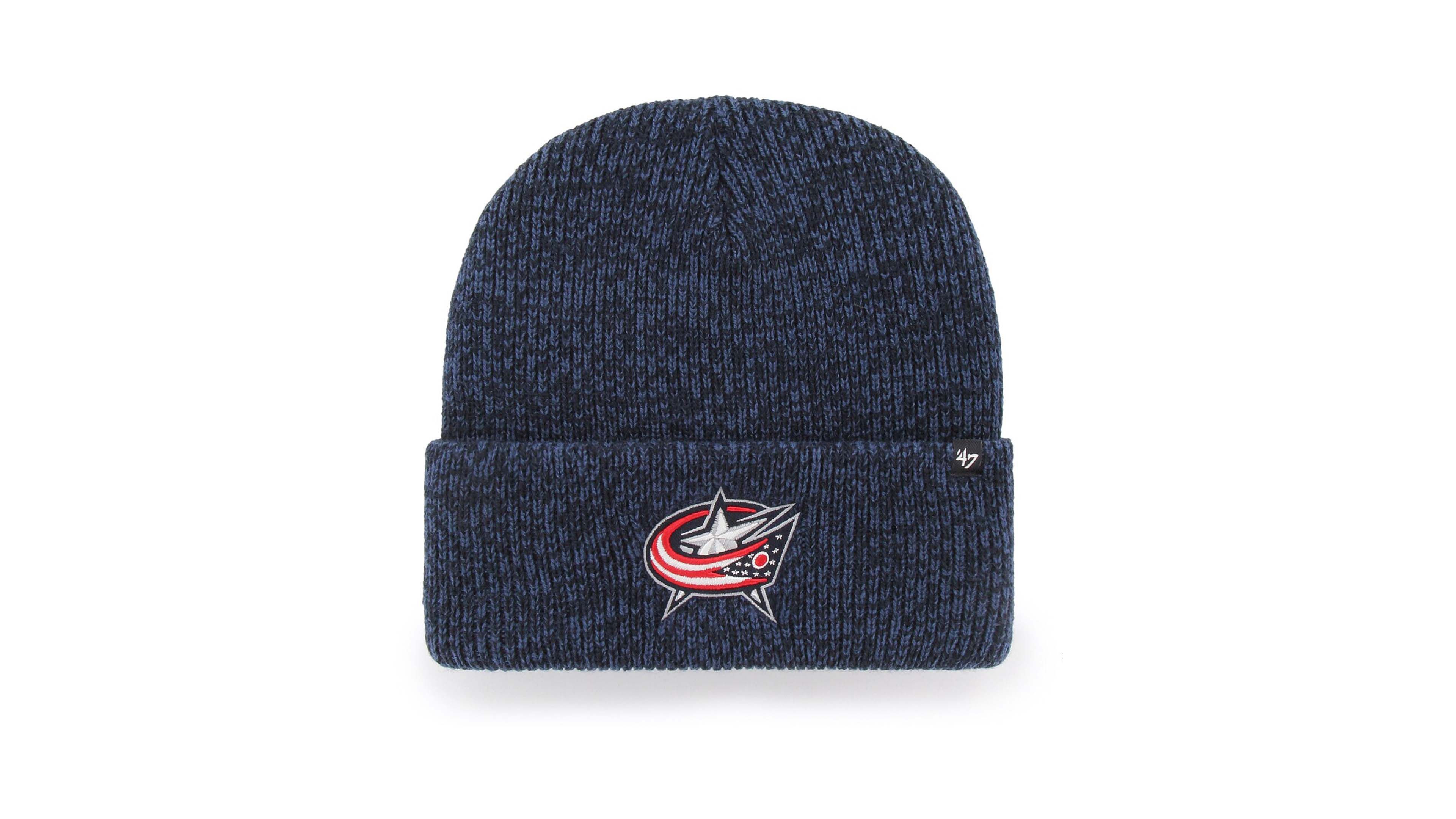 Men's Navy Columbus Blue Jackets Brain Freeze Cuffed Knit Hat