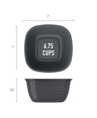 Prep Single Compartment Bowl Set, 20 Pieces