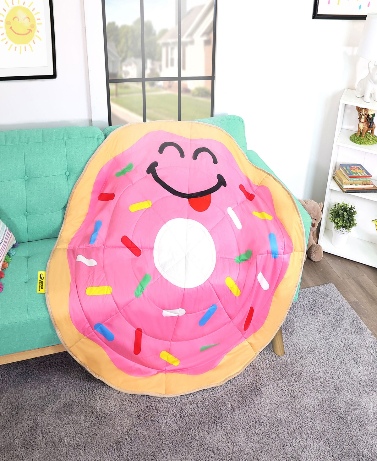 Shop Good Banana Kid's Donut Weighted Blanket In Multi
