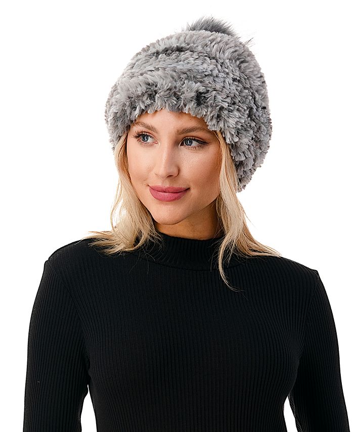 Macy s faux 2025 fur hats