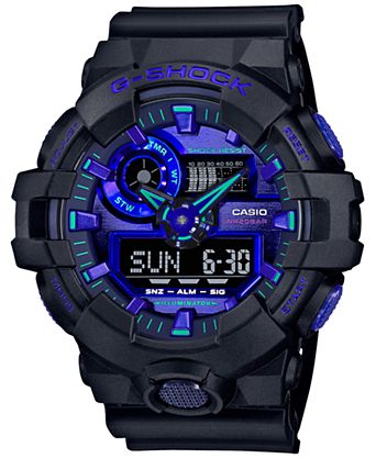 Men's Black Resin Strap Watch, 53.4mm