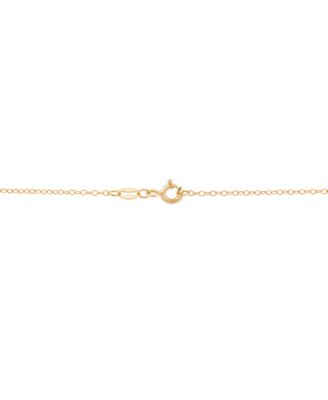 Onyx Emerald-Cut 18 Pendant Necklace in 14k Gold