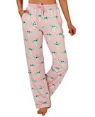 Pink Flamingo Pattern Pajama Lounge Pants, Brief Insanity