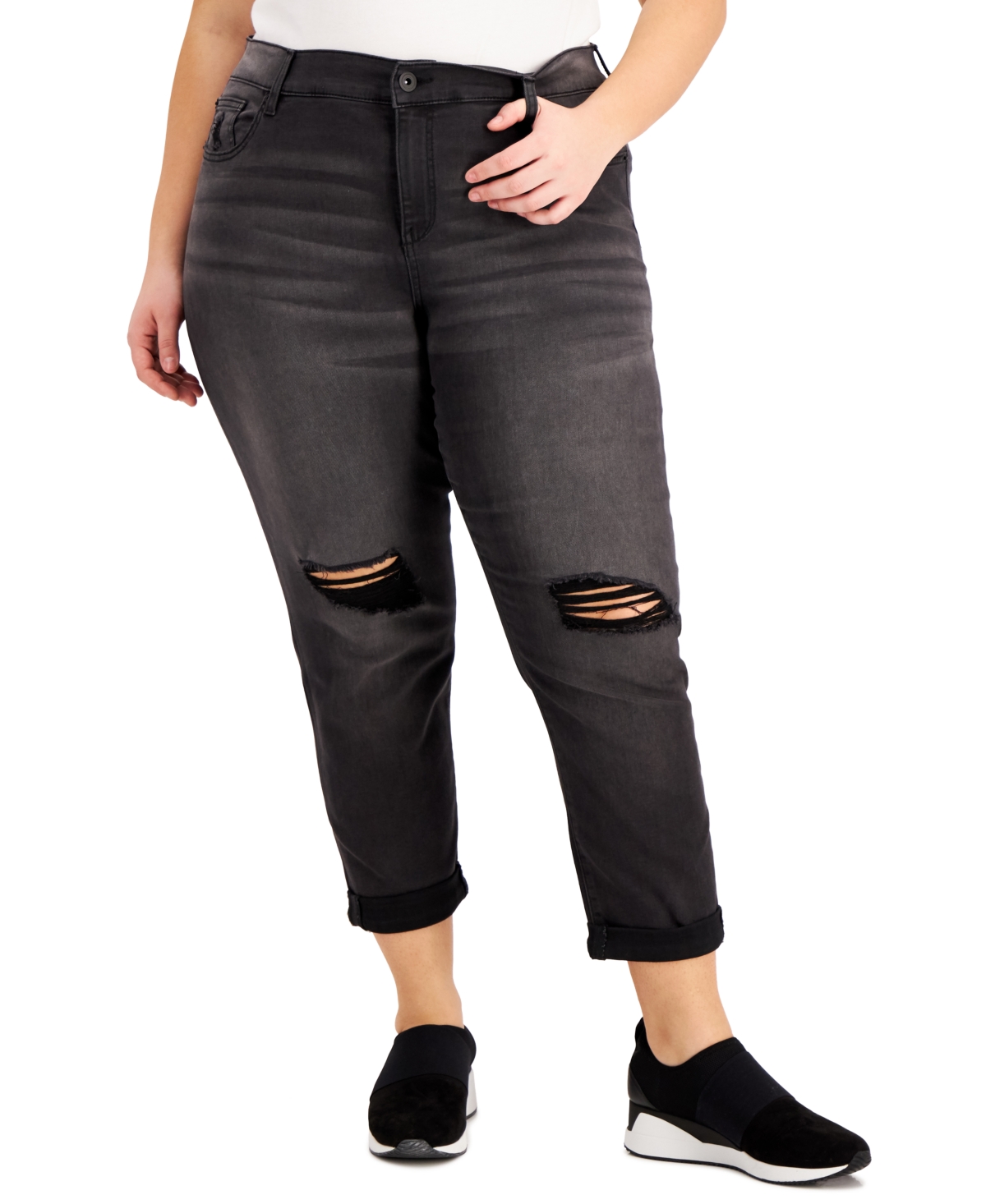 plus size girlfriend jeans