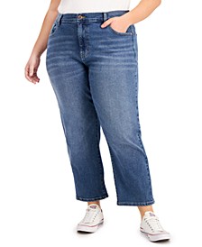 Trendy Plus Size Relaxed Straight-Leg Jeans