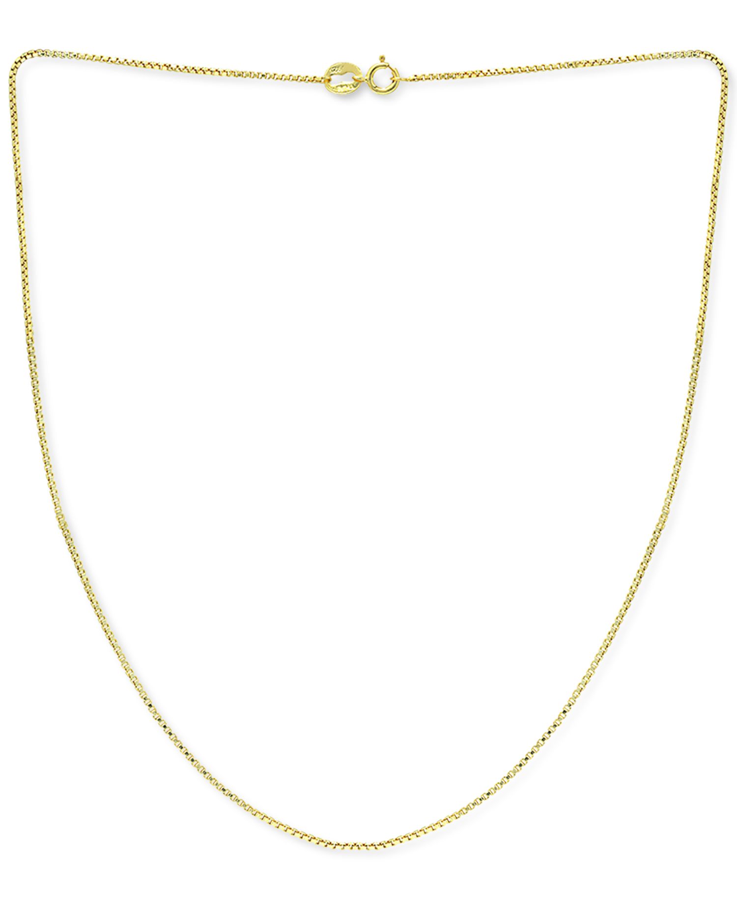 Box Link 18"-30" Chain Necklace in In Sterling Silver
